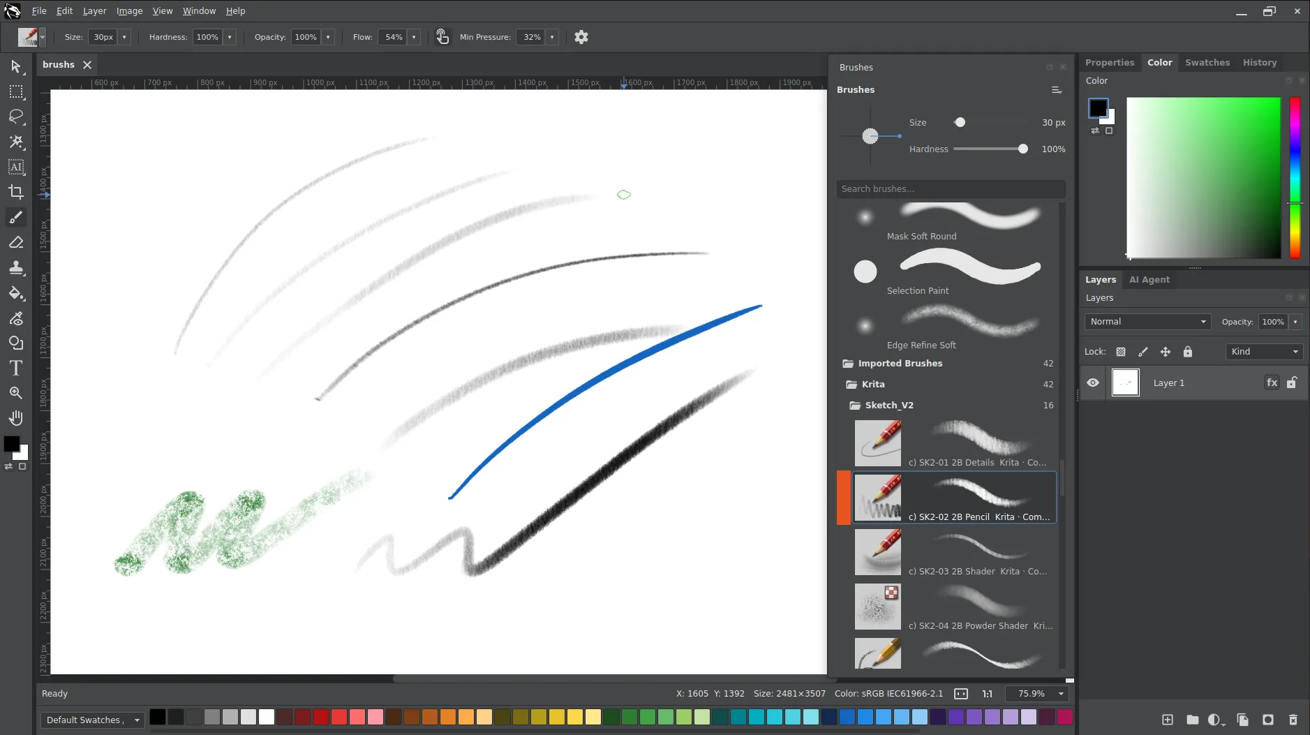 Hazor Studio brush engine preview 1
